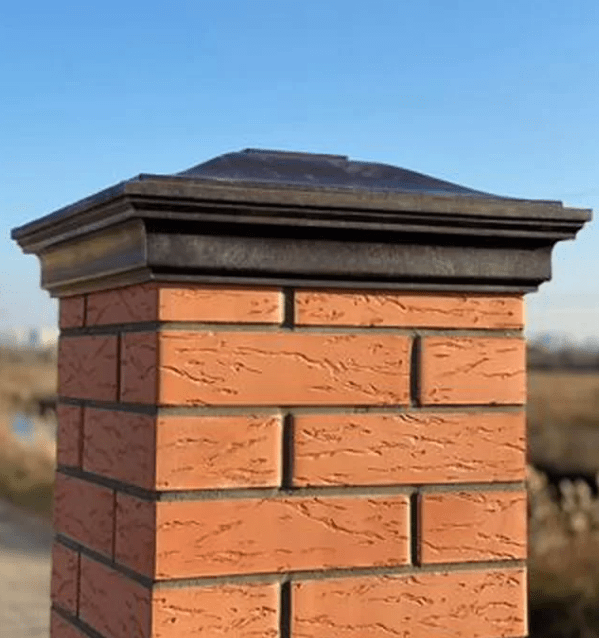 Колпак MONBLAN с посадкой 1,5 х 1,5 кирпича Серый