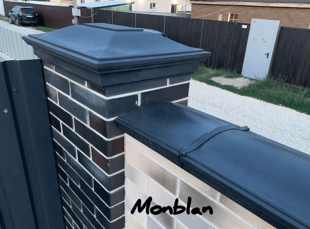Колпак MONBLAN с посадкой 1,5 х 1,5 кирпича Шоколадный