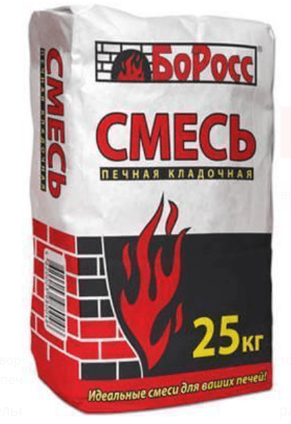 Смесь кладочная печная БоРосс, 25 кг