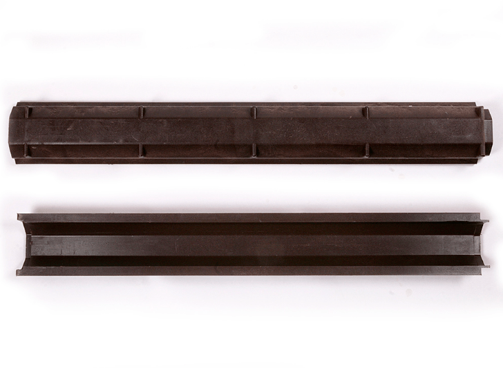 Лоток (канал) водоотводный DN100 (шоколадный) полимерпесчаный 1000*140*70 мм